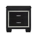 Nightstand of Embossed Front Modern Bed Side Table
