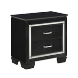 Nightstand of Embossed Front Modern Bed Side Table