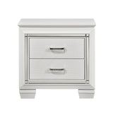 Nightstand of Embossed Front Modern Bed Side Table