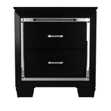 Nightstand of Embossed Front Modern Bed Side Table