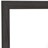 Bedroom Mirror with Replicated Grain Details, Black