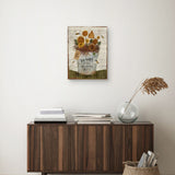 Bee Happy Bucket Canvas Art Print