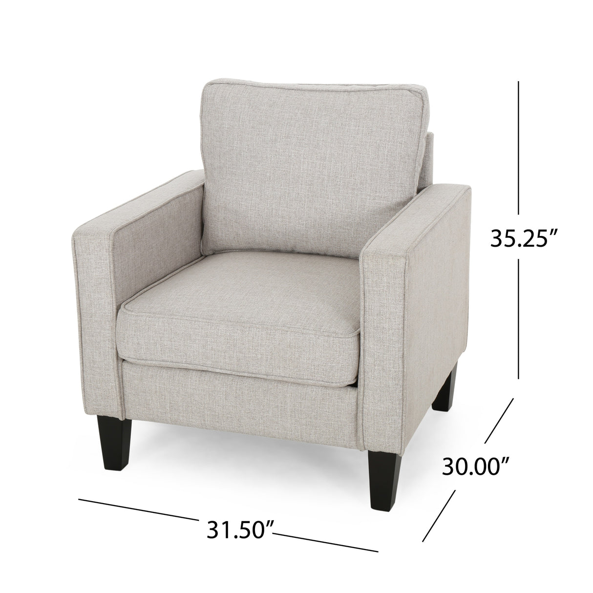 Beeman Contemporary Fabric Club Chair by Christopher Knight Home