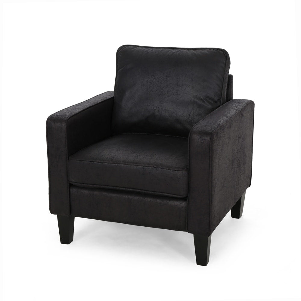 Beeman Contemporary Microfiber Club Chair by Christopher Knight Home