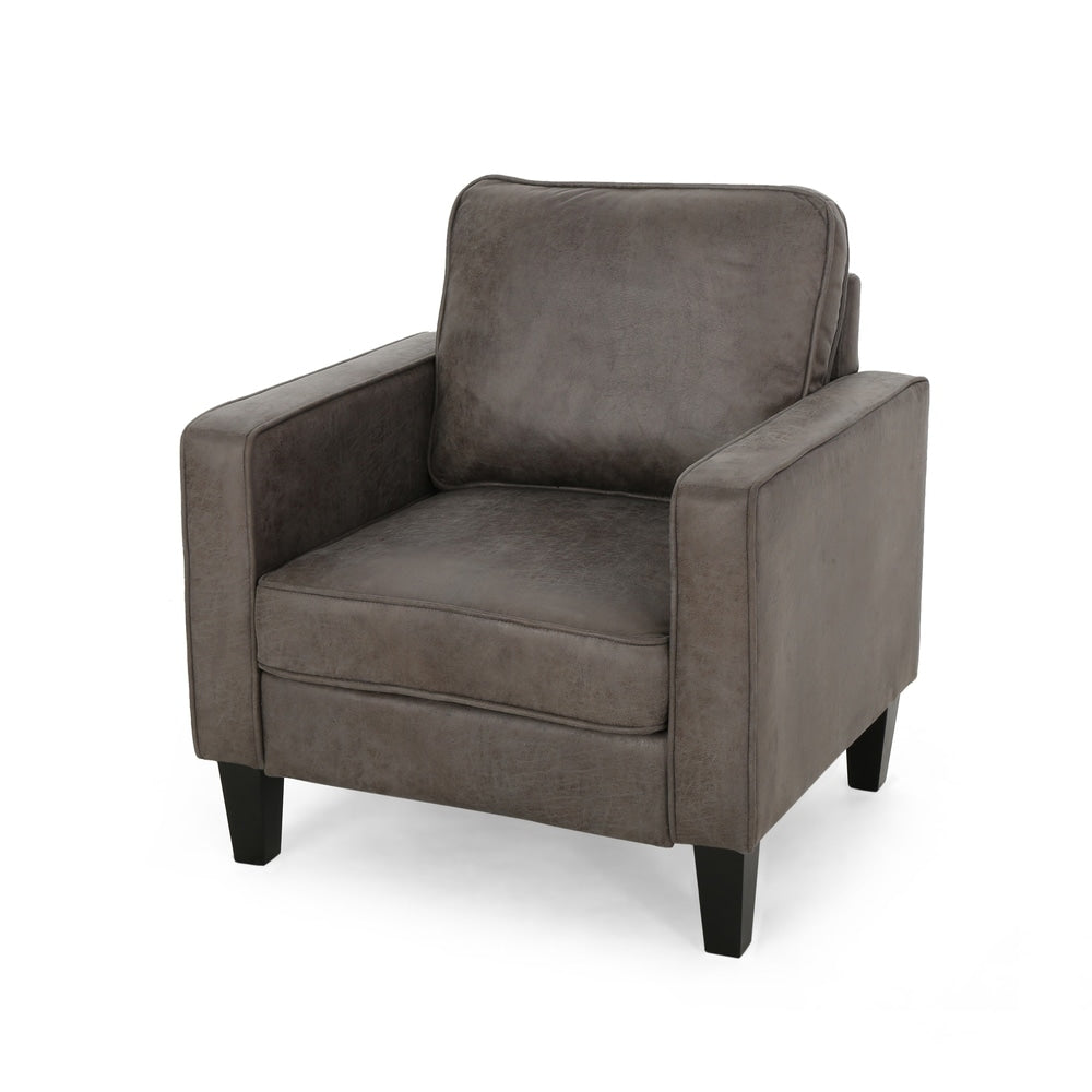 Beeman Contemporary Microfiber Club Chair by Christopher Knight Home