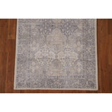 Beige/ Blue Oushak Oriental Area Rug Hand-knotted Wool Carpet - 3'0" x 4'10"