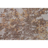 Beige Modern Area Rug Handmade Abstract Wool Carpet - 8'0"x 11'5"