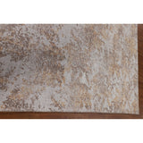 Beige Modern Area Rug Handmade Abstract Wool Carpet - 8'0"x 11'5"