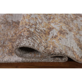 Beige Modern Area Rug Handmade Abstract Wool Carpet - 8'0"x 11'5"