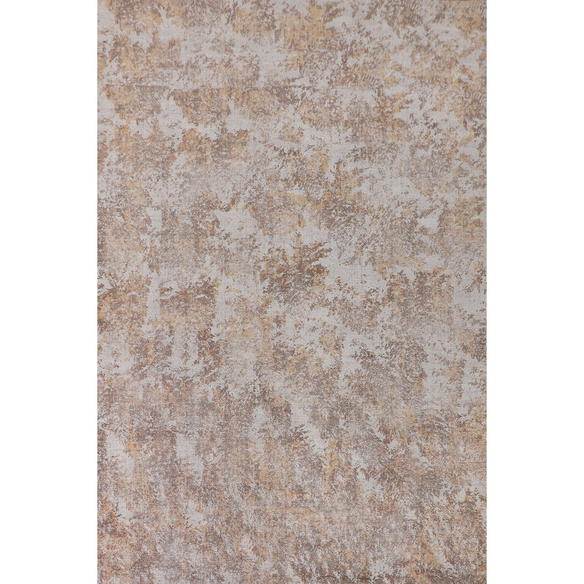 Beige Modern Area Rug Handmade Abstract Wool Carpet - 8'0"x 11'5"