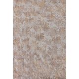 Beige Modern Area Rug Handmade Abstract Wool Carpet - 8'0"x 11'5"