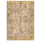 Beige Power-Loomed Accent Rug (5' 3 x 7'7) - 5'3" x 7'7"