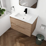 Beingnext 24"/28"/30" Bathroom Vanity with Sink, Floating Bathroom Vanity with Soft Close Drawer