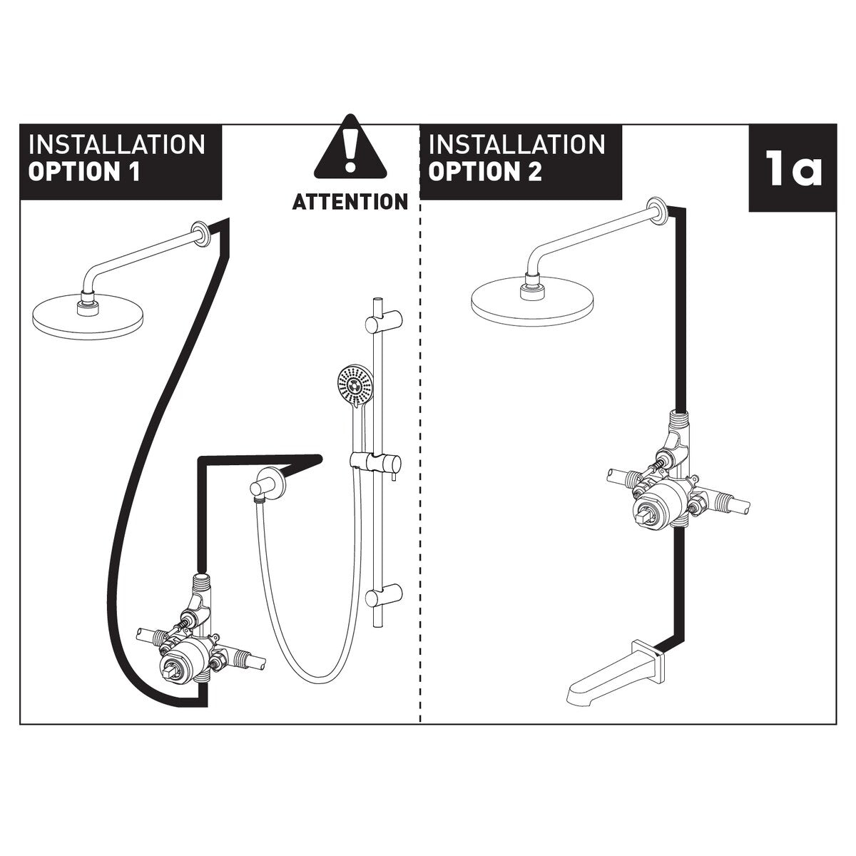 Belanger Delphi Pressure Balanced Shower System from Ceiling