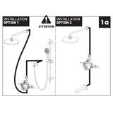 Belanger Delphi Pressure Balanced Shower System from Ceiling