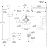 Belanger Delphi Pressure Balanced Shower System from Ceiling