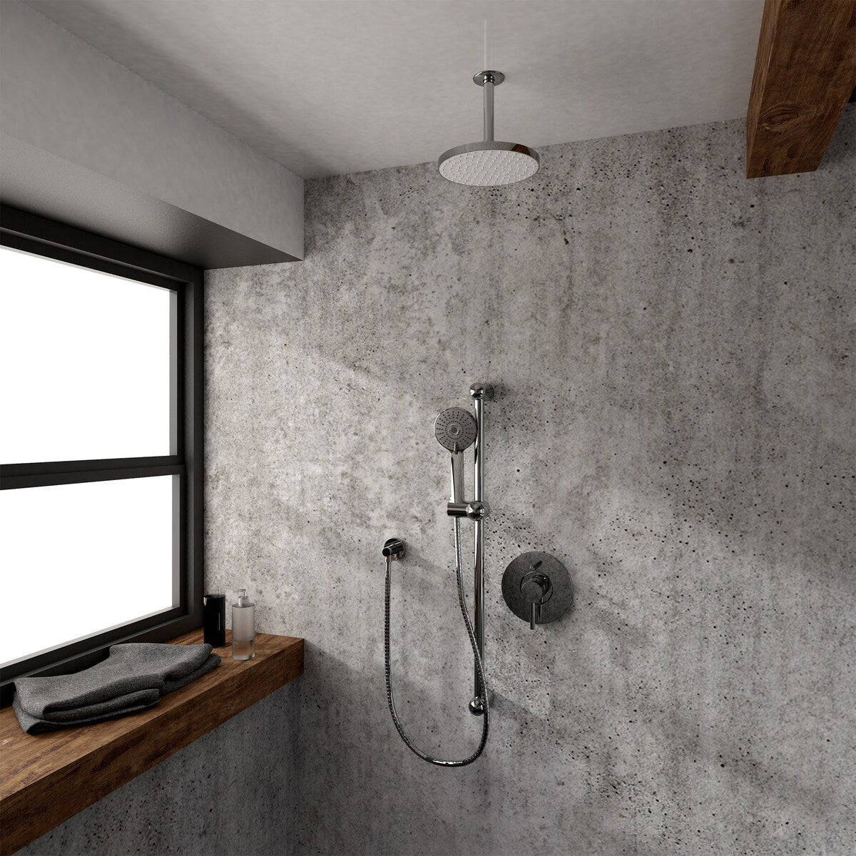 Belanger Delphi Pressure Balanced Shower System from Ceiling