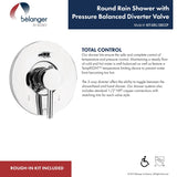 Belanger Delphi Pressure Balanced Shower System from Ceiling