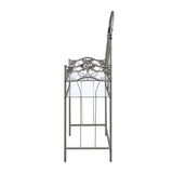 Belcrest Pewter Metal and Glass Make-up Vanity Set