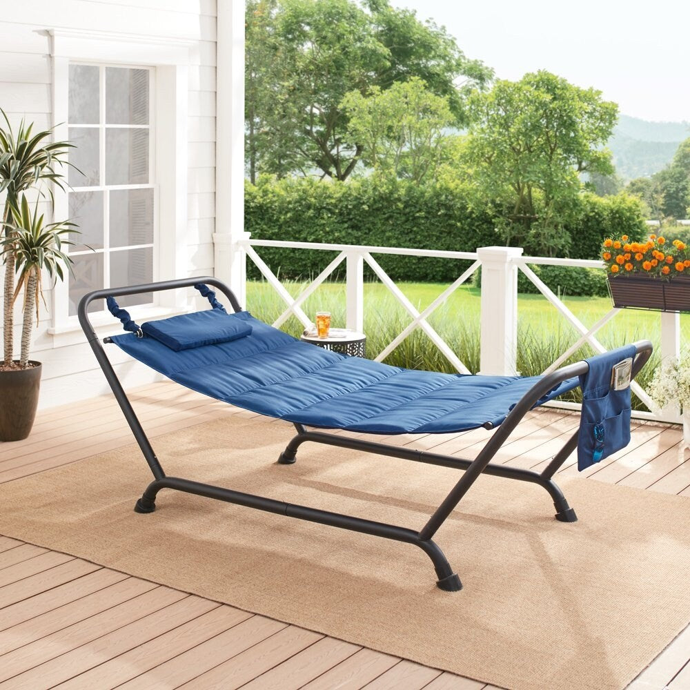 Belden Park Hammock with Stand and Pillow Outdoor Material Polyester Overstock