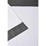 Belgian Flax Linen Collection Border Linen Sheet Set - Grey