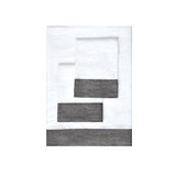Belgian Flax Linen Collection Border Linen Sheet Set - Grey