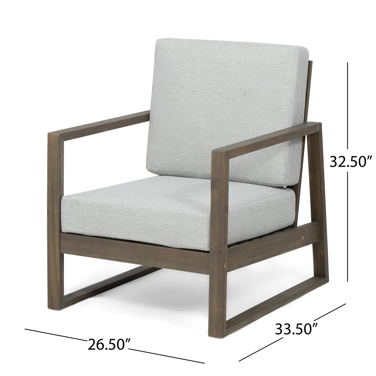 Belgian Outdoor 4-seater Acacia Wood Chat Set by Christopher Knight Home