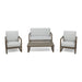 Belgian Outdoor 4-seater Acacia Wood Chat Set by Christopher Knight Home
