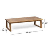 Belgian Outdoor Acacia Wood Chat Set by Christopher Knight Home