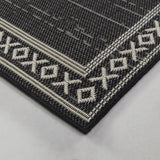 Belieu Recycled Tribal Border Indoor/Outdoor Area Rug