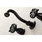 Kingston Brass Belknap 3-Hole Wall Mount Roman Tub Faucet
