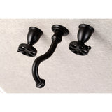 Kingston Brass Belknap 3-Hole Wall Mount Roman Tub Faucet