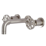 Kingston Brass Belknap Two-Handle 3-Hole Wall Mount Bathroom Faucet