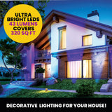 Bell + Howell Bionic Color Burst Solar Powered Waterproof Pathway Lights- 2 Pack - Black