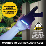 Bell + Howell Bionic Color Burst Solar Powered Waterproof Pathway Lights- 2 Pack - Black