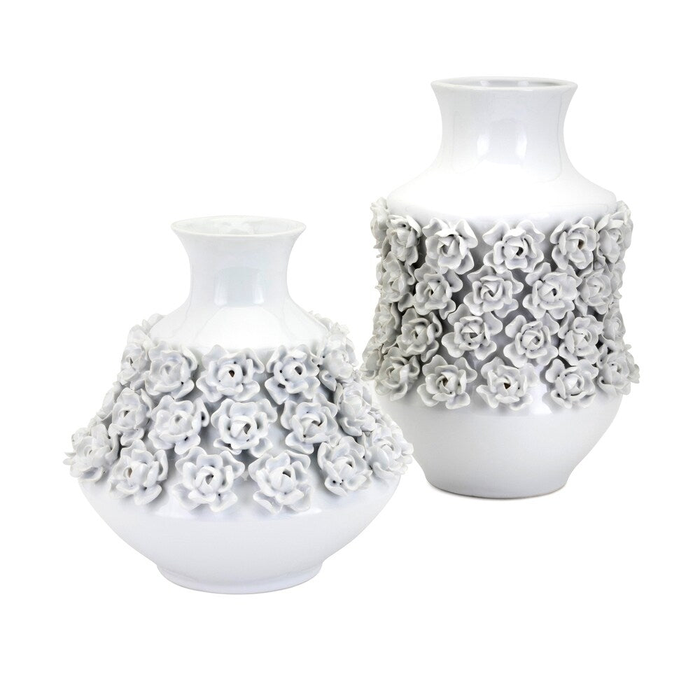 Bella White Large Vase