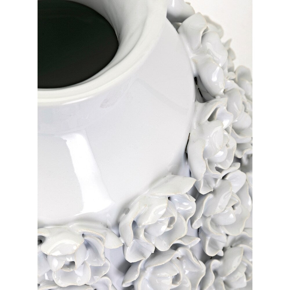 Bella White Large Vase