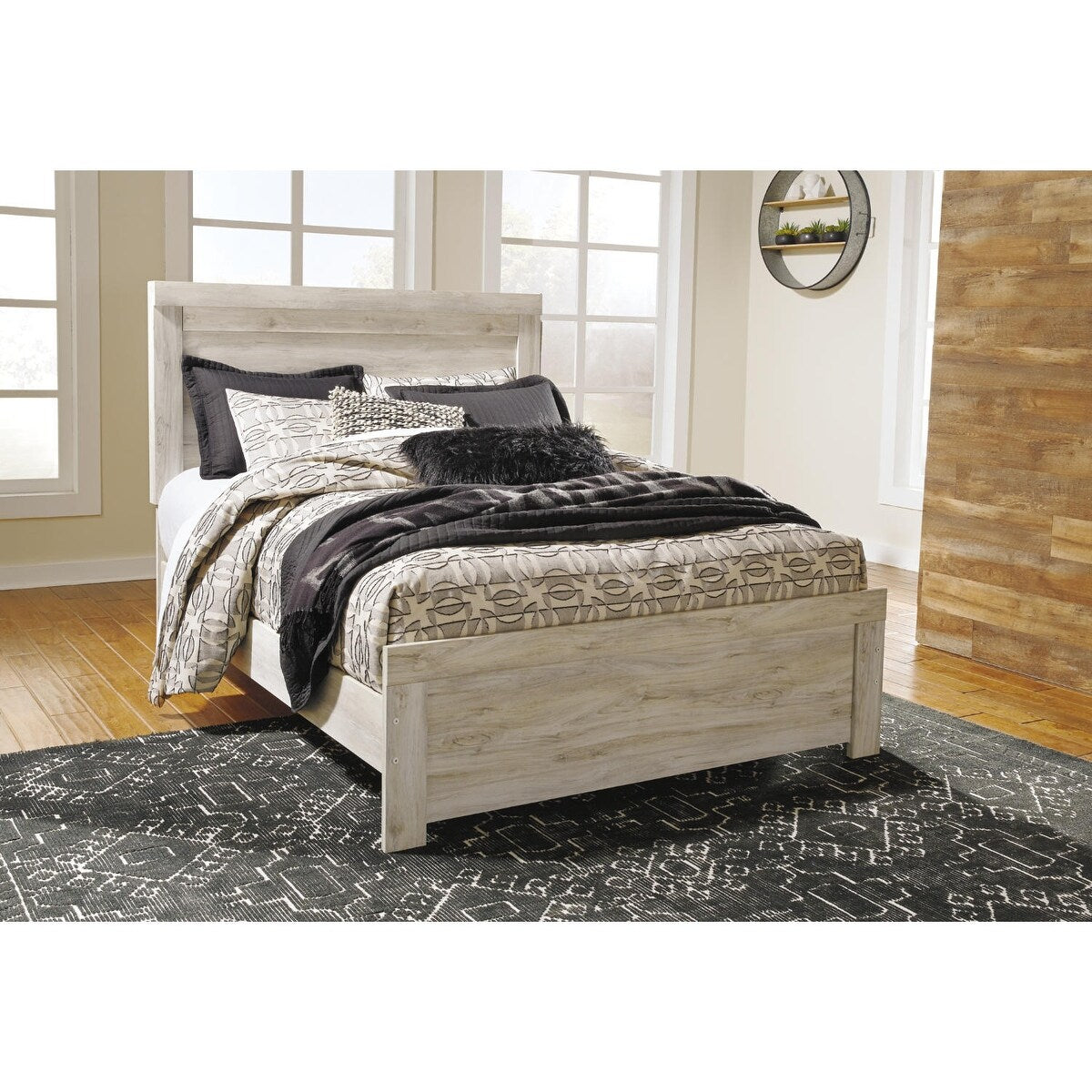 Signature Design by Ashley Bellaby Panel Headboard - Whitewash