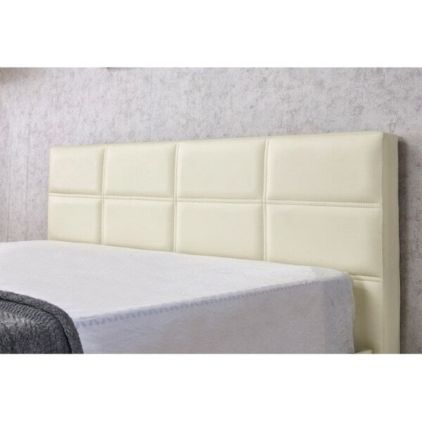 Belle Modern Faux Leather Queen Size Platform Bed