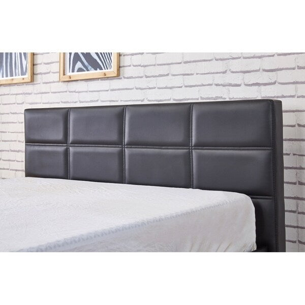 Belle Modern Faux Leather Queen Size Platform Bed