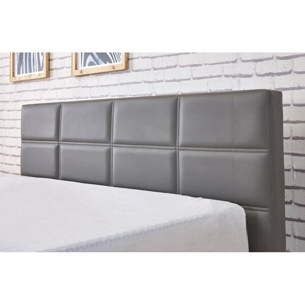Belle Modern Faux Leather Queen Size Platform Bed