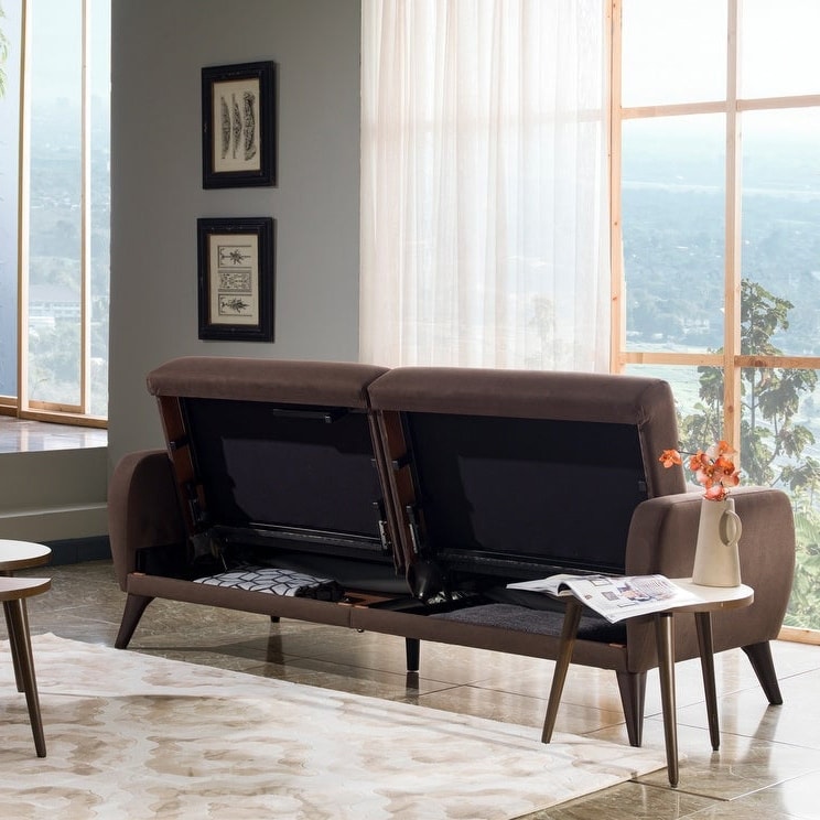 Bellona USA Sleeper Sofa in a Box with Storage 33 x79 x31 Overstock