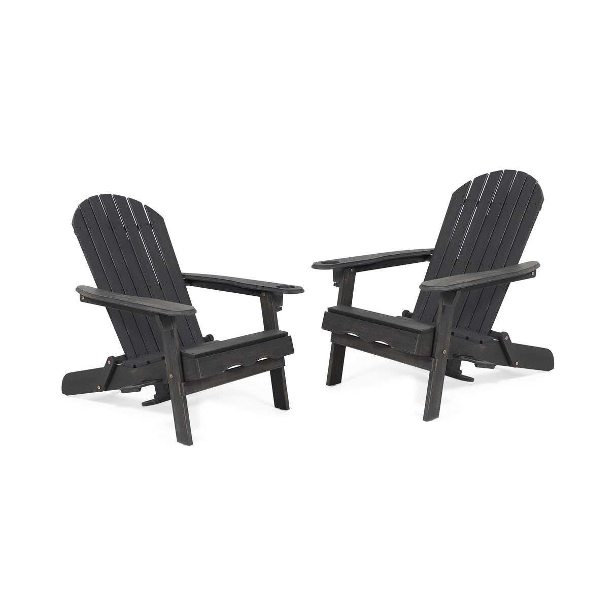 Bellwood Outdoor Acacia Wood Folding Adirondack Chairs (Set of 2) by Christopher Knight Home