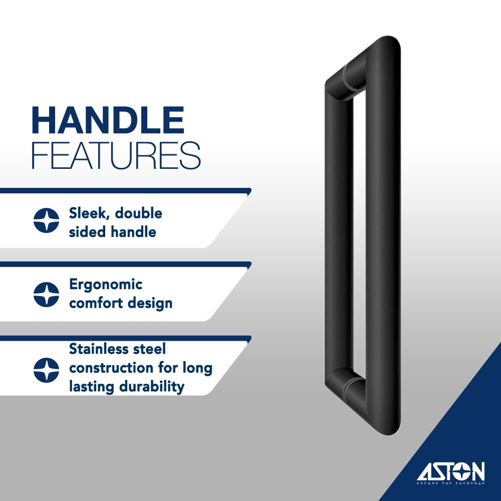 Belmore XL 43.25 - 44.25 in. W x 80 in. H Frameless Hinged Shower Door with Clear StarCast Glass - N/A