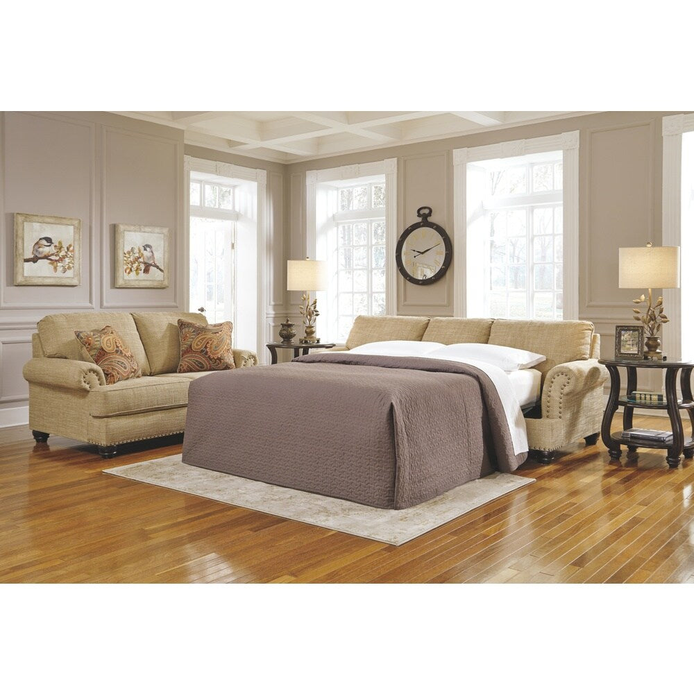 Benchcraft, Candoro Casual Oatmeal Queen Sofa Sleeper