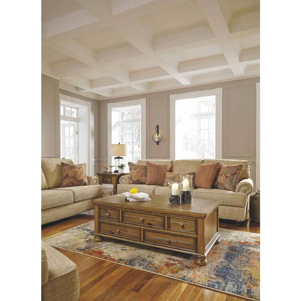 Benchcraft, Candoro Casual Oatmeal Queen Sofa Sleeper