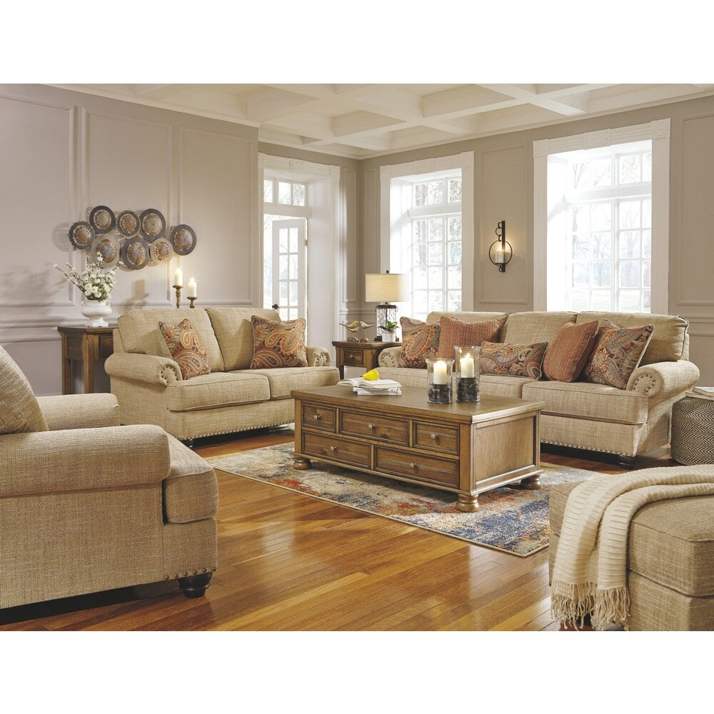 Benchcraft, Candoro Casual Oatmeal Queen Sofa Sleeper