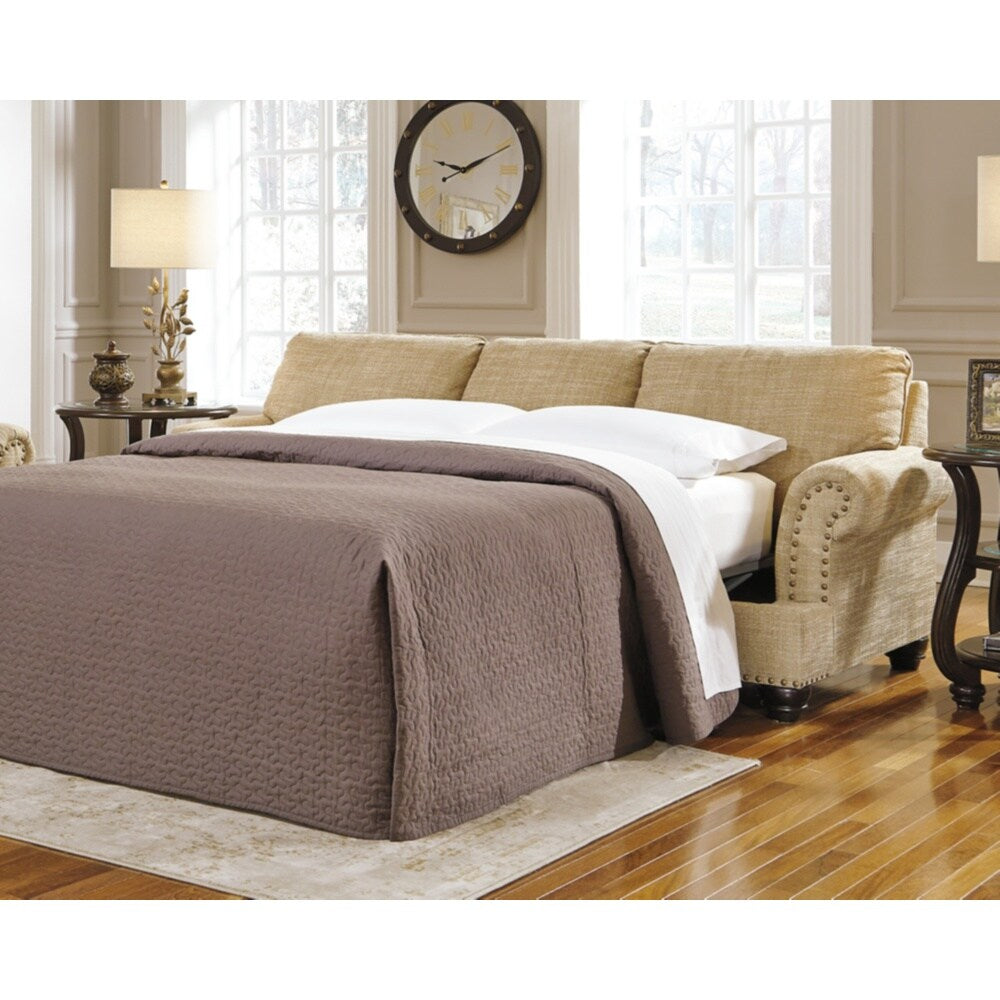 Benchcraft, Candoro Casual Oatmeal Queen Sofa Sleeper