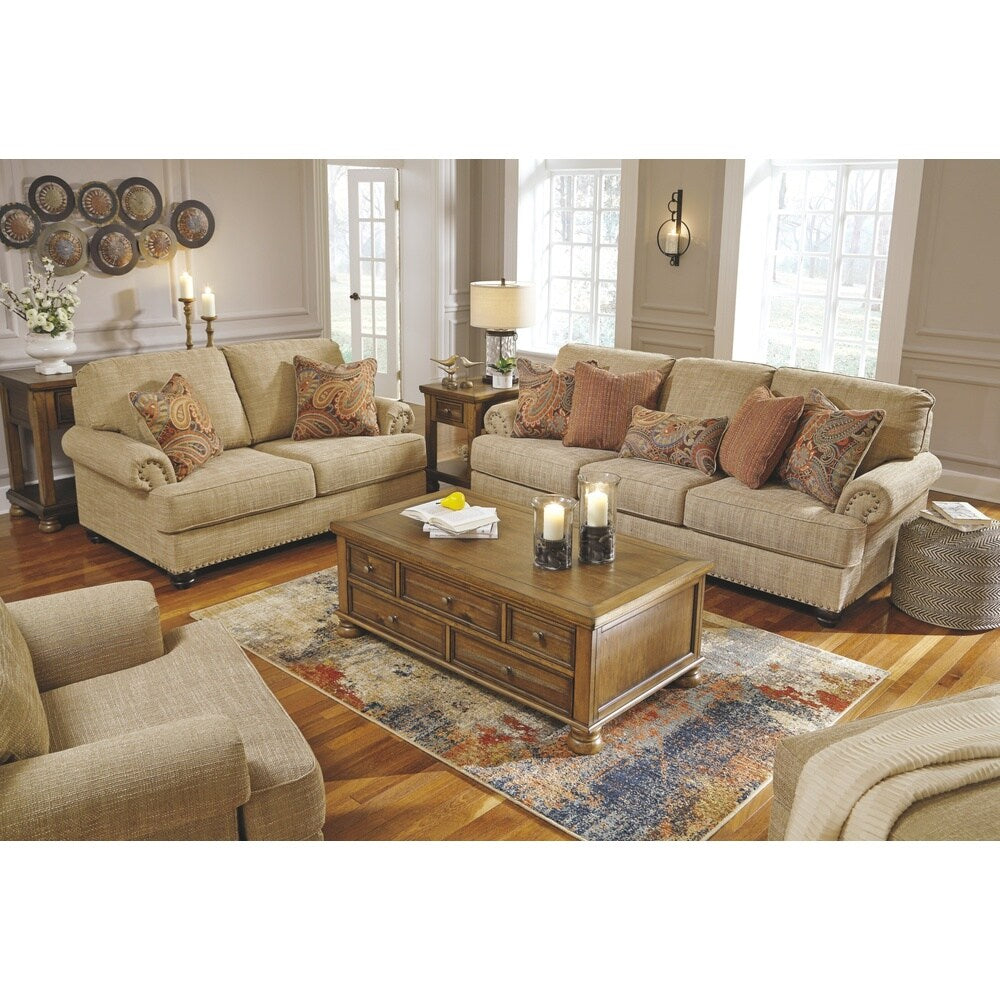 Benchcraft, Candoro Casual Oatmeal Queen Sofa Sleeper