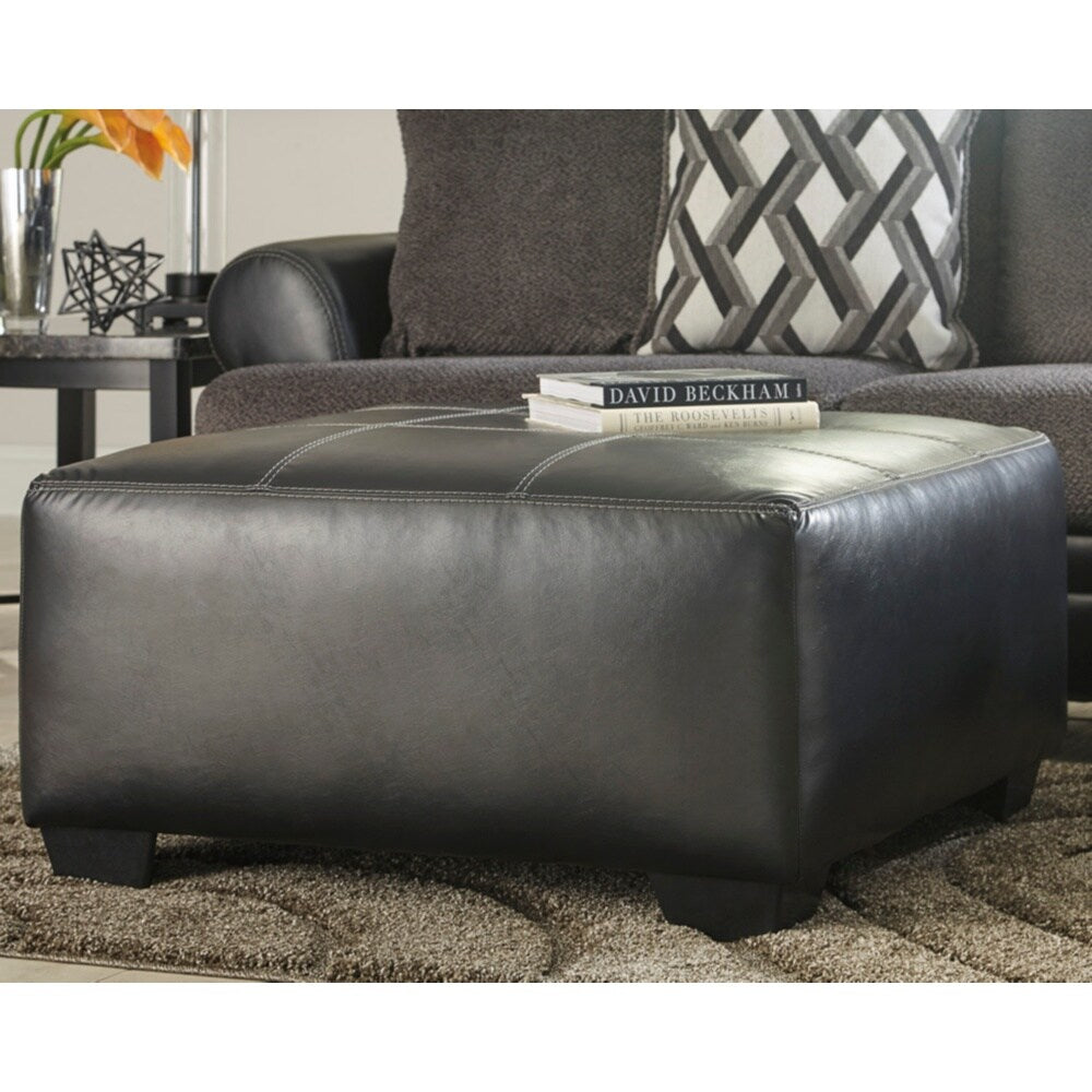 Benchcraft Kumasi Contemporary Black Oversized Accent Ottoman